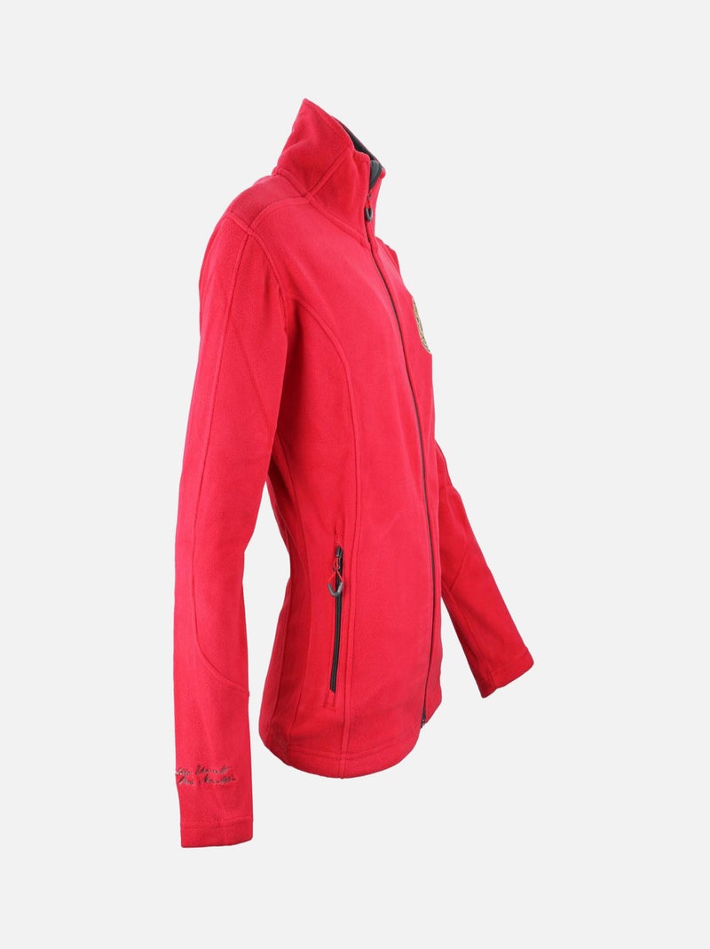 Blouson polaire   ASAK - PEAK MOUNTAIN Rouge - Kiabi
