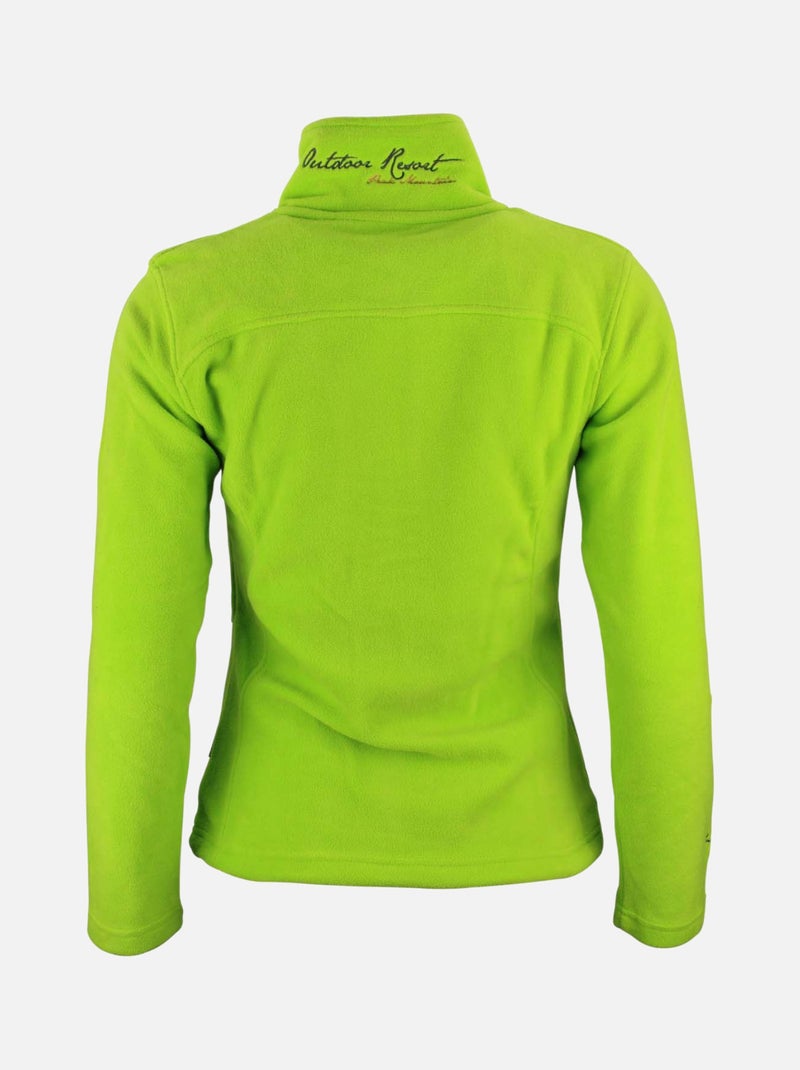 Blouson polaire   ASAK - PEAK MOUNTAIN Vert anis - Kiabi