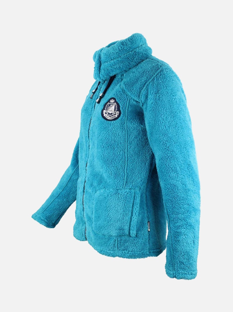 Blouson polaire   ASANA - PEAK MOUNTAIN Bleu turquoise - Kiabi