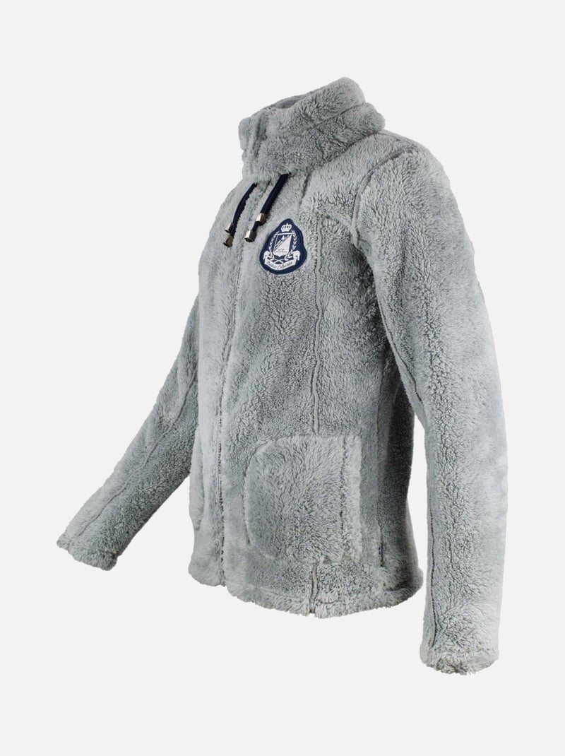 Blouson polaire   ASANA - PEAK MOUNTAIN Gris - Kiabi