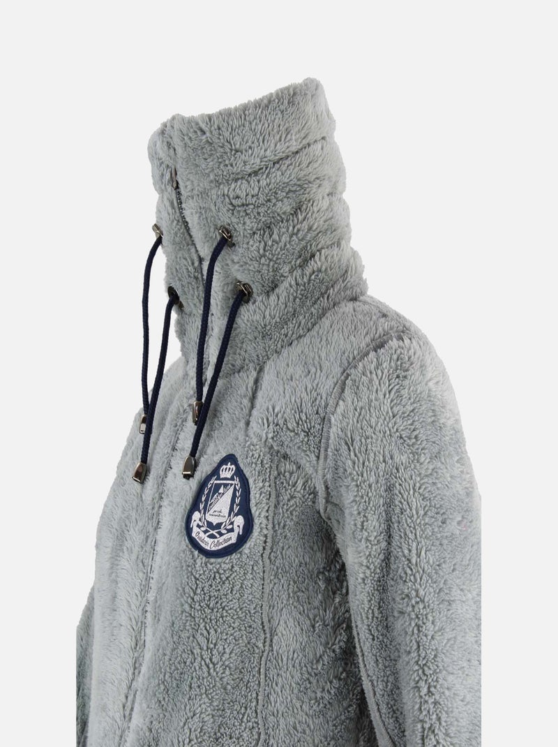 Blouson polaire   ASANA - PEAK MOUNTAIN Gris - Kiabi