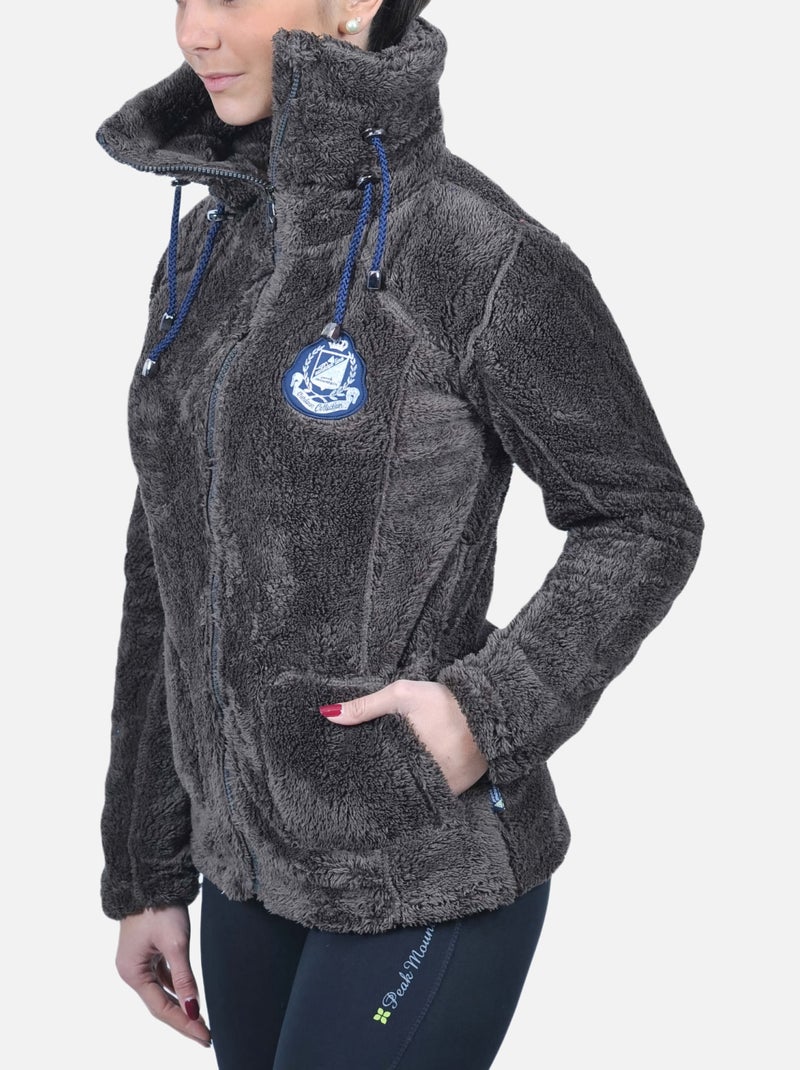 Blouson polaire   ASANA - PEAK MOUNTAIN Marron - Kiabi