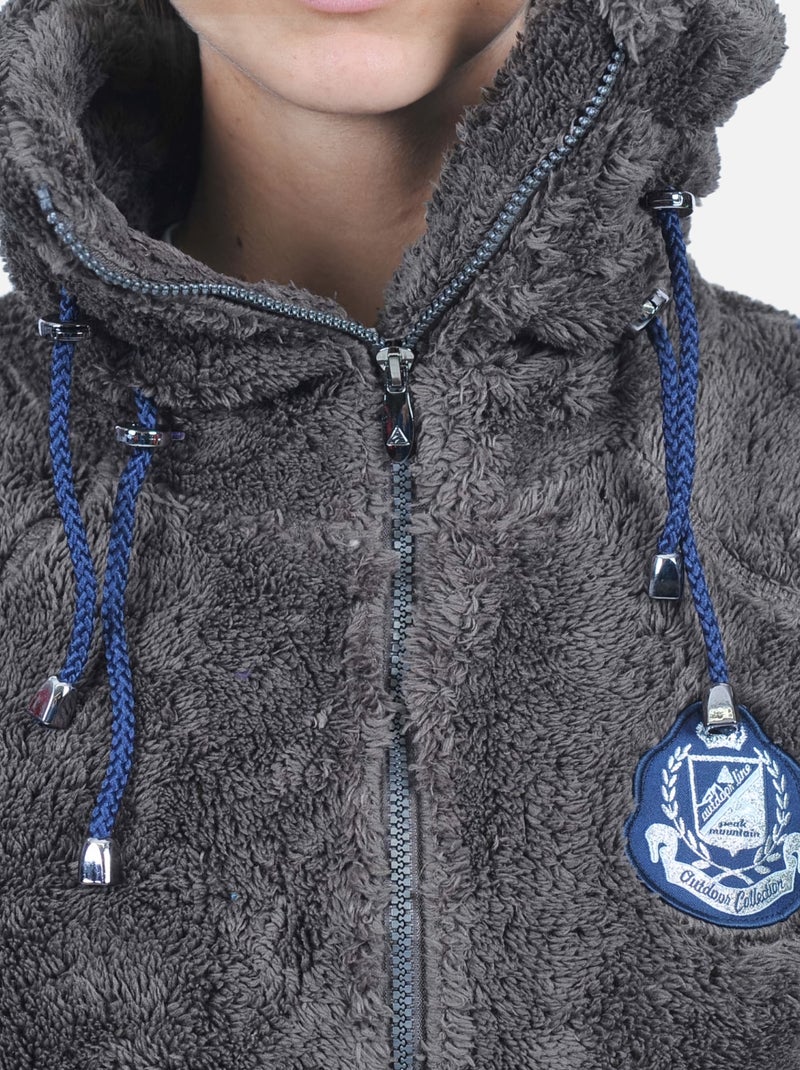 Blouson polaire   ASANA - PEAK MOUNTAIN Marron - Kiabi