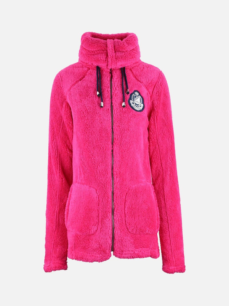 Blouson polaire   ASANA - PEAK MOUNTAIN Rose fushia - Kiabi