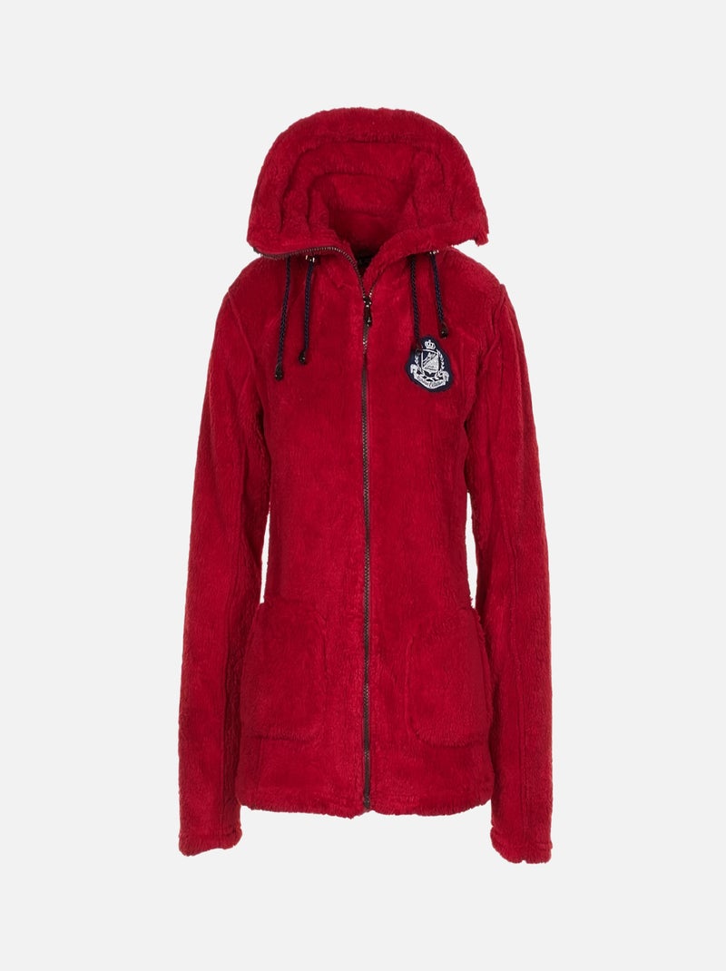 Blouson polaire   ASANA - PEAK MOUNTAIN Rouge - Kiabi