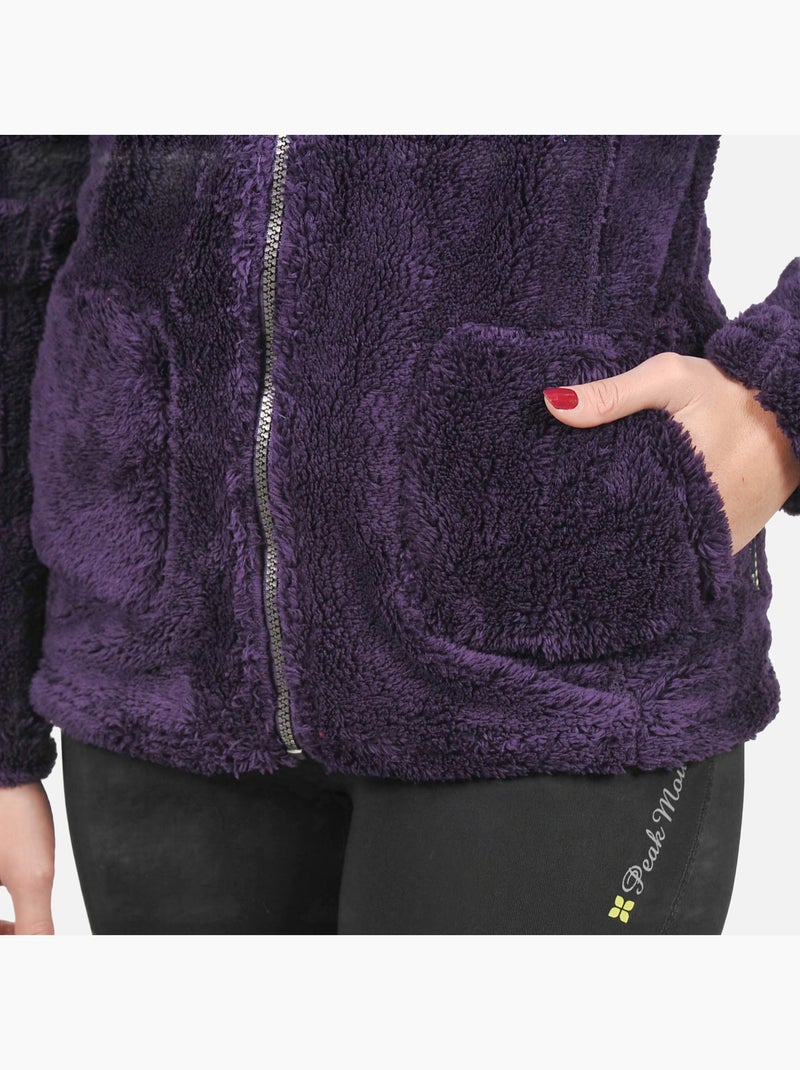 Blouson polaire   ASANA - PEAK MOUNTAIN Violet - Kiabi