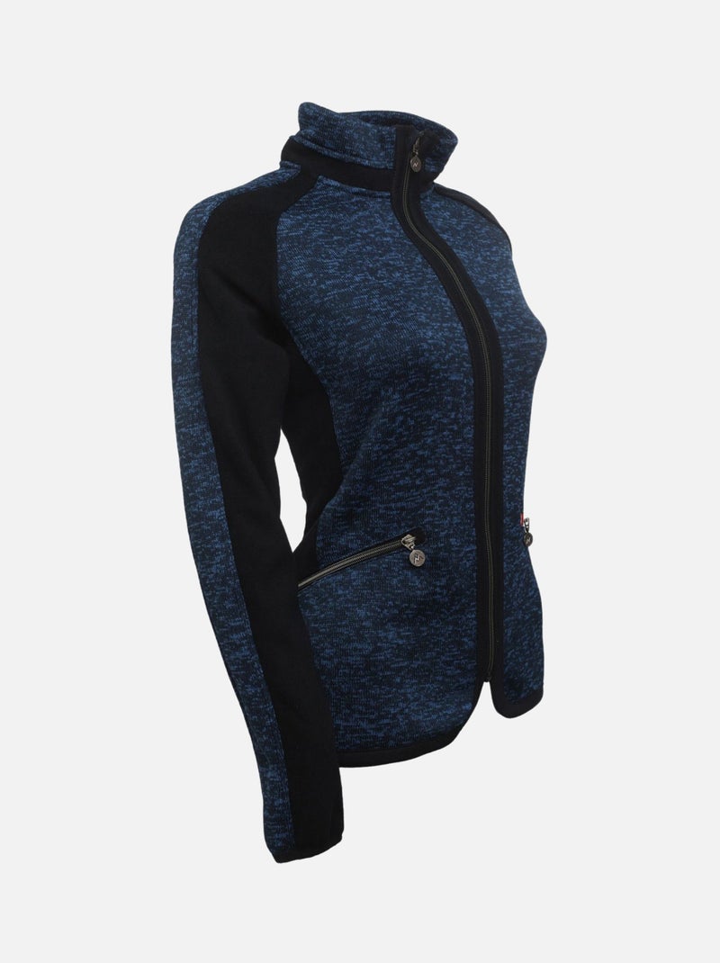 Blouson polaire   ASPHERE - PEAK MOUNTAIN Bleu marine - Kiabi