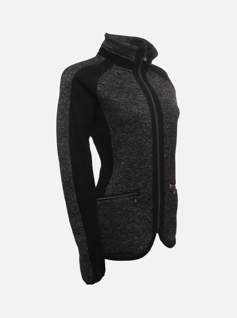 Blouson polaire   ASPHERE - PEAK MOUNTAIN Noir Noir - Kiabi