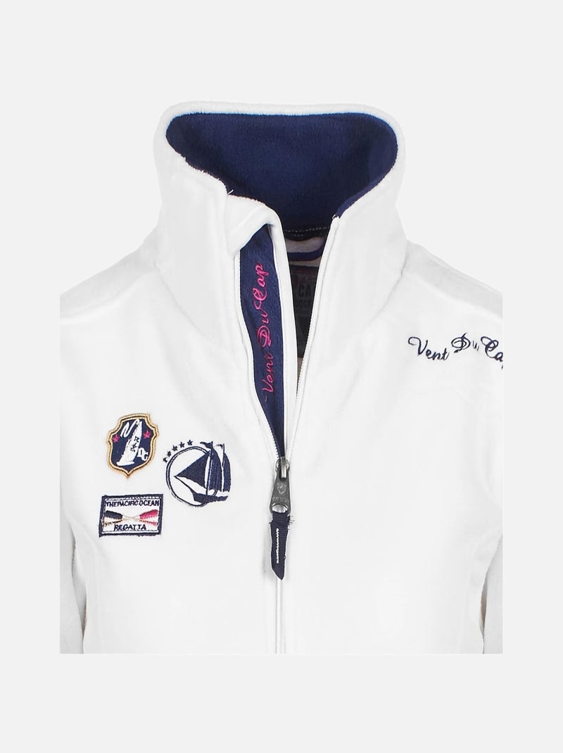 Blouson polaire   ASPOY - VENT DU CAP Blanc - Kiabi