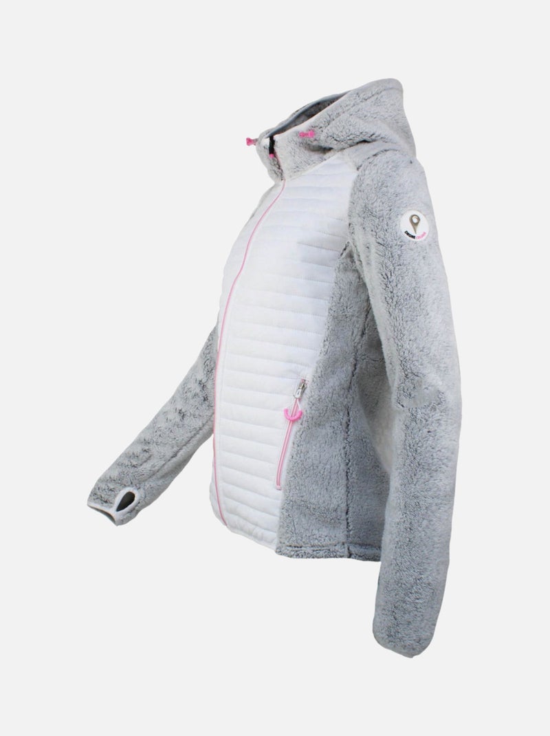 Blouson polaire   ASTONE - DEGRE CELSIUS Blanc - Kiabi