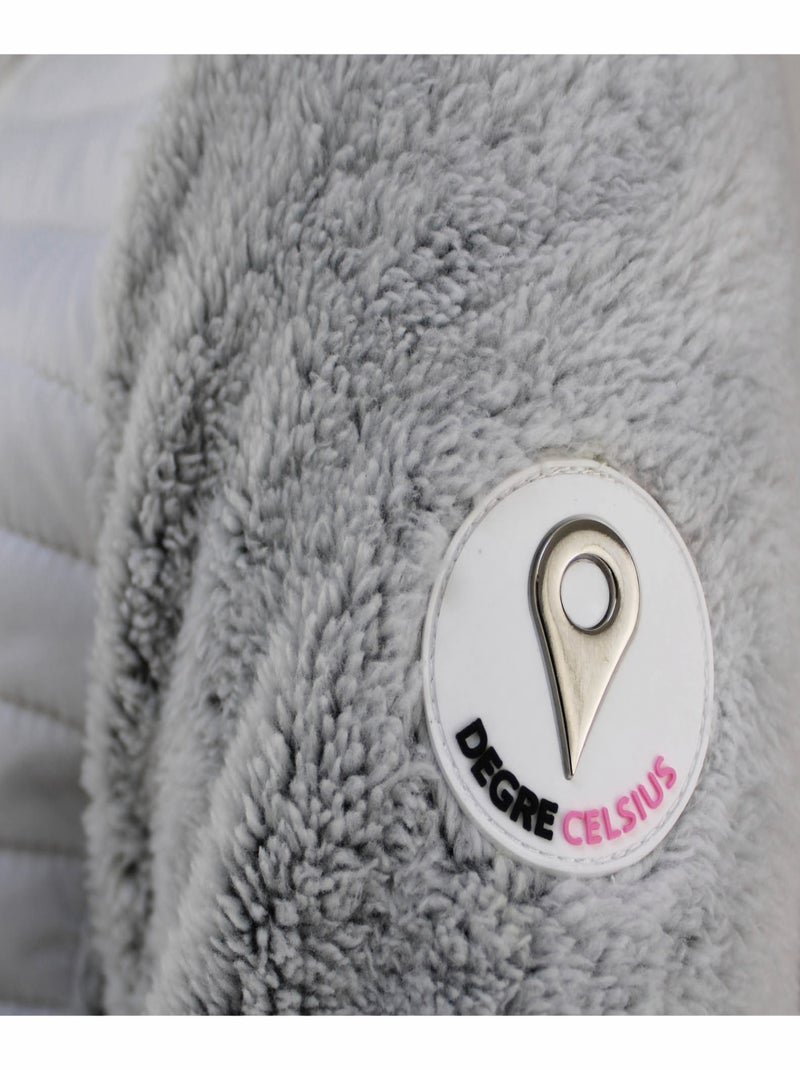 Blouson polaire   ASTONE - DEGRE CELSIUS Blanc - Kiabi