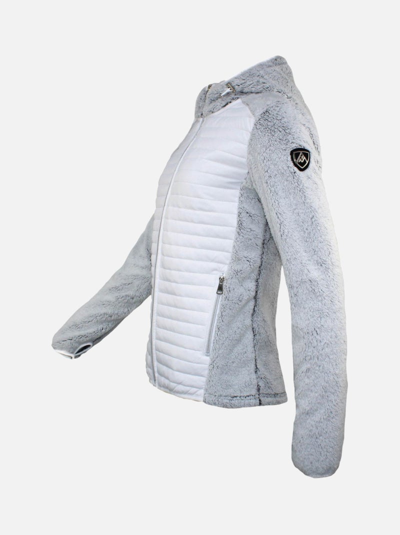Blouson polaire   ASTRE - PEAK MOUNTAIN Blanc - Kiabi