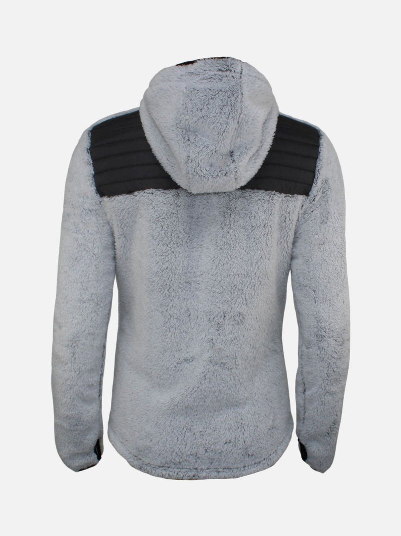 Blouson polaire   ASTRE - PEAK MOUNTAIN Noir Noir - Kiabi