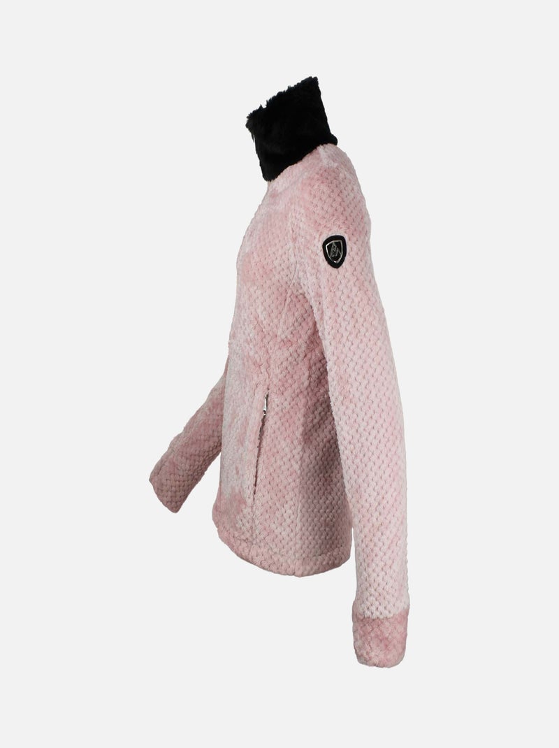 Blouson polaire   ATAWAY - PEAK MOUNTAIN Rose - Kiabi