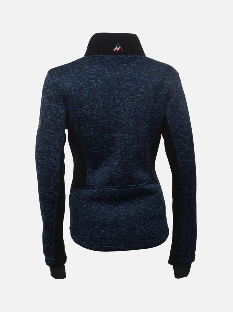 Blouson polaire   ATMOS - PEAK MOUNTAIN Bleu marine - Kiabi