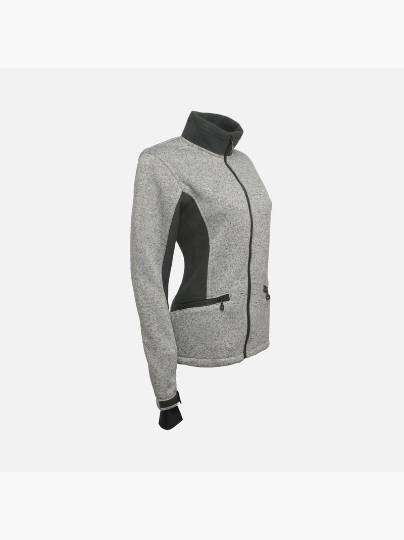 Blouson polaire   ATMOS - PEAK MOUNTAIN Gris - Kiabi
