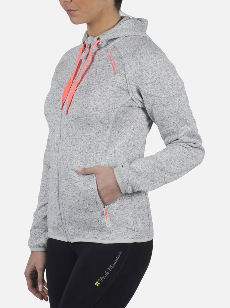 Blouson polaire   ATORA - PEAK MOUNTAIN Gris - Kiabi
