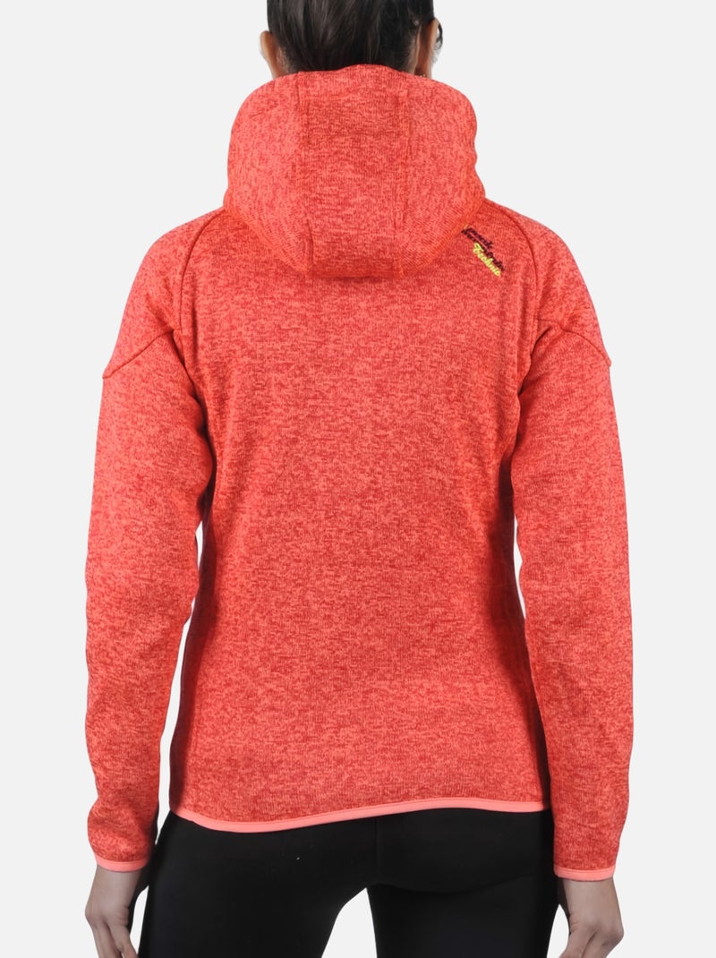 Blouson polaire   ATORA - PEAK MOUNTAIN Orange corail - Kiabi