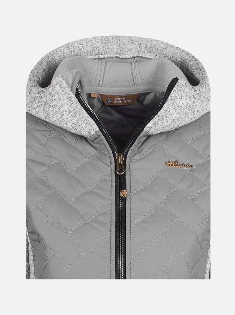 Blouson polaire   AVA - PEAK MOUNTAIN Gris - Kiabi