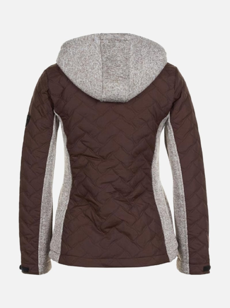 Blouson polaire   AVA - PEAK MOUNTAIN Marron - Kiabi