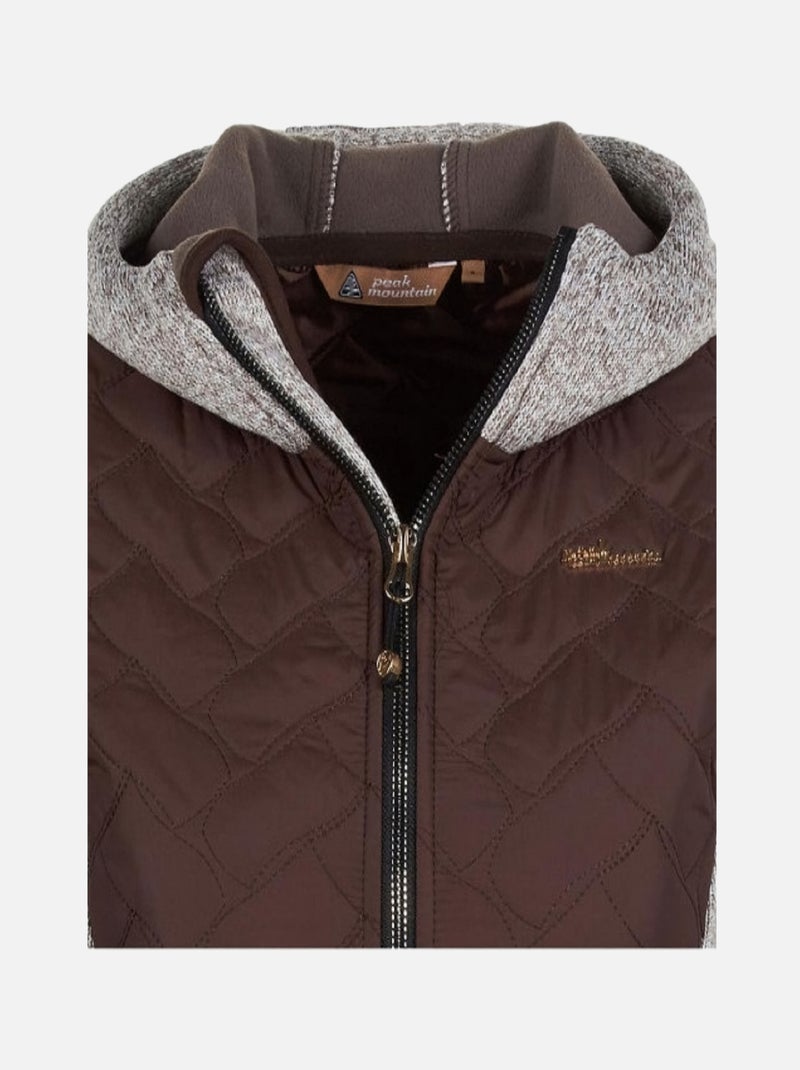 Blouson polaire   AVA - PEAK MOUNTAIN Marron - Kiabi