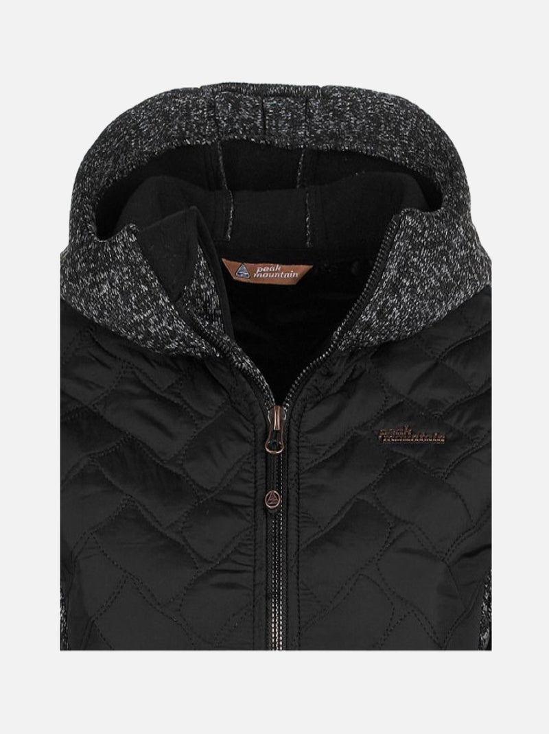 Blouson polaire   AVA - PEAK MOUNTAIN Noir Noir - Kiabi