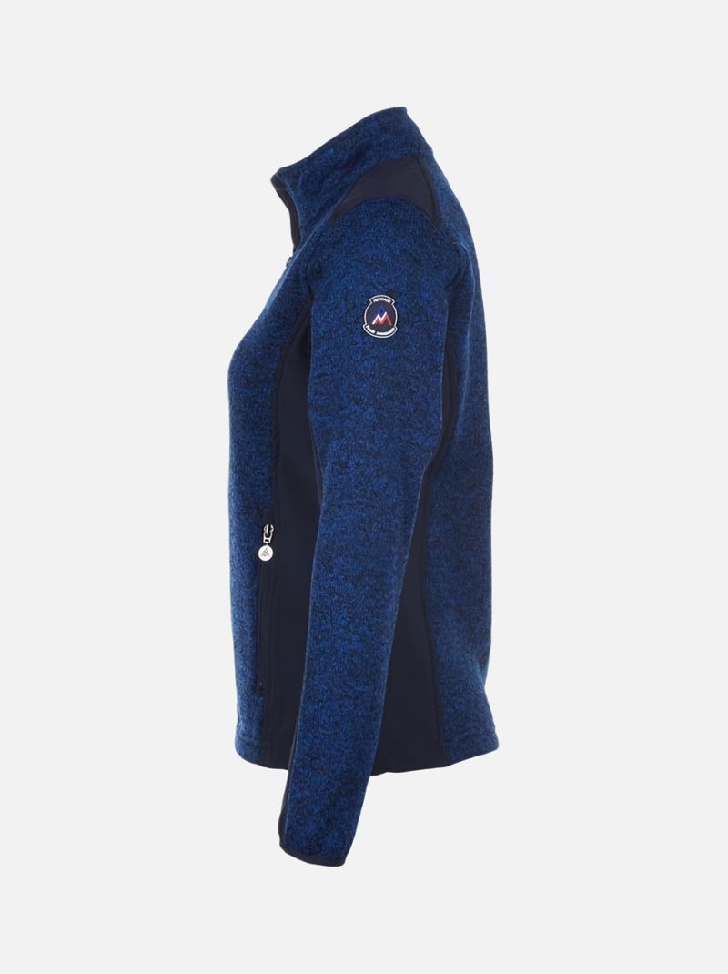 Blouson polaire   AVIRO - PEAK MOUNTAIN Bleu marine - Kiabi