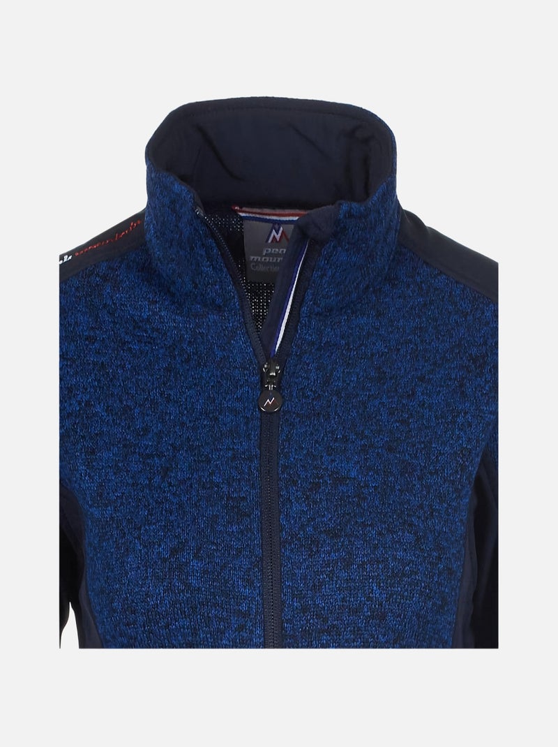 Blouson polaire   AVIRO - PEAK MOUNTAIN Bleu marine - Kiabi