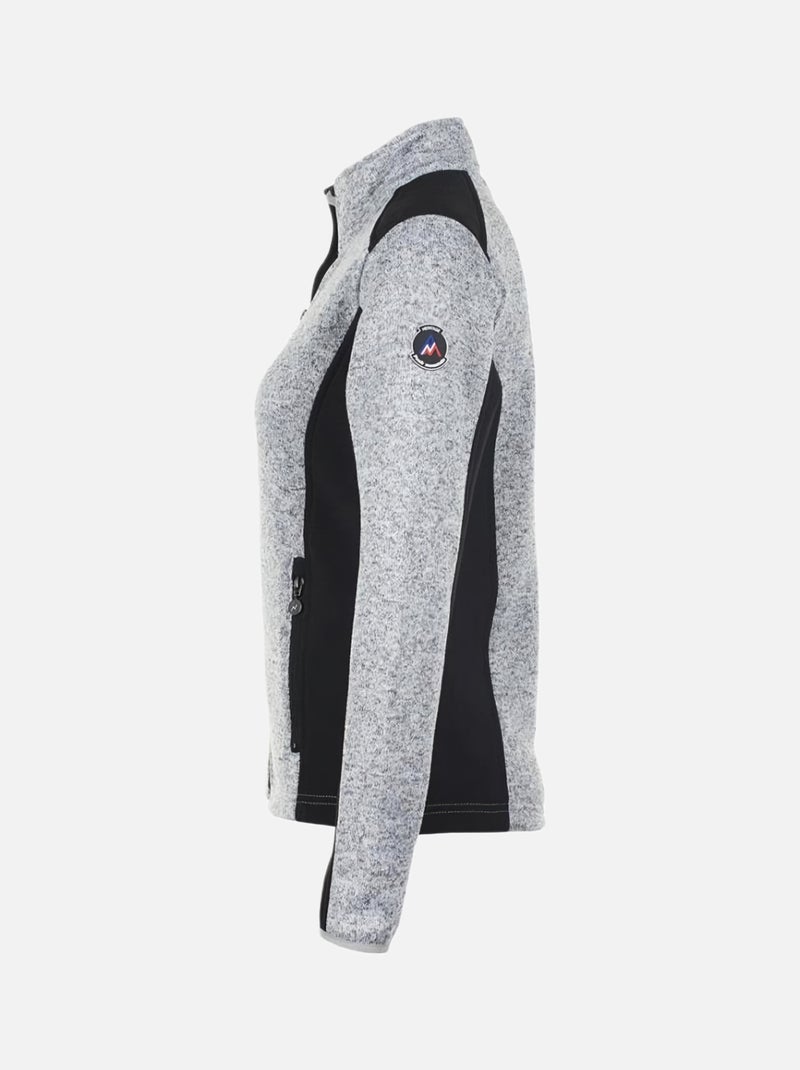 Blouson polaire   AVIRO - PEAK MOUNTAIN Gris clair - Kiabi