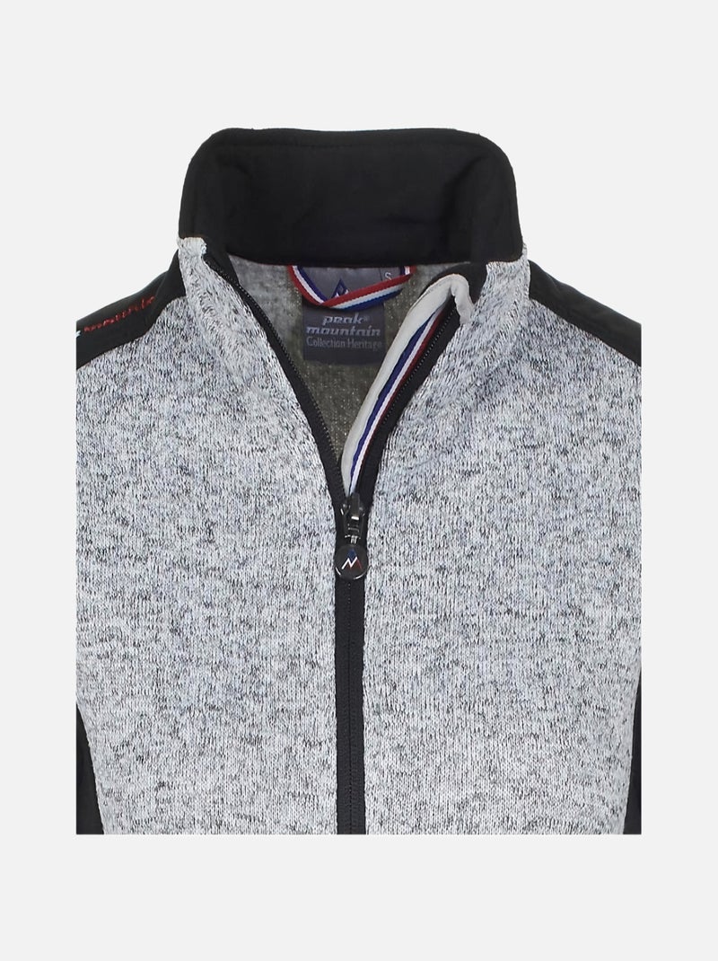 Blouson polaire   AVIRO - PEAK MOUNTAIN Gris clair - Kiabi