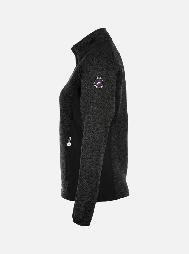 Blouson polaire   AVIRO - PEAK MOUNTAIN Gris foncé - Kiabi