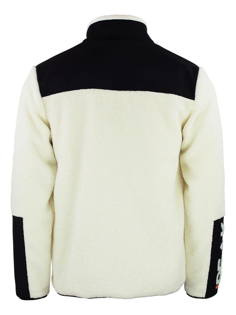 Blouson polaire   CAFORN - PEAK MOUNTAIN Ecru - Kiabi