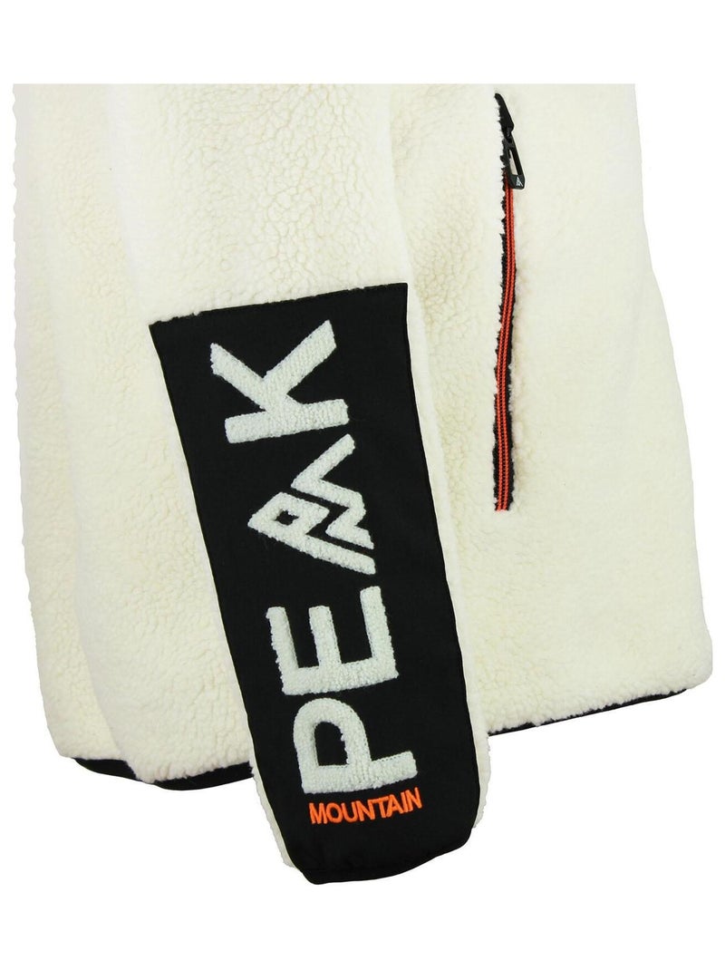 Blouson polaire   CAFORN - PEAK MOUNTAIN Ecru - Kiabi