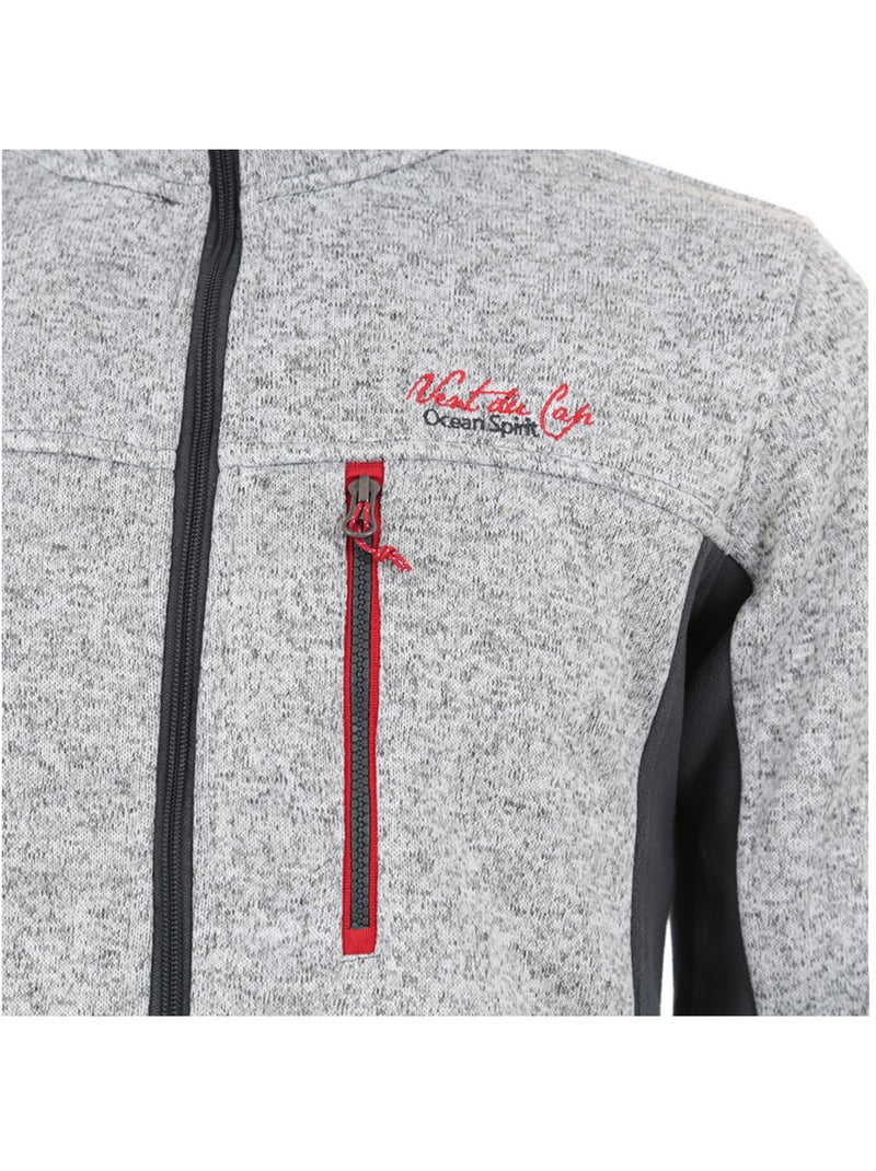 Blouson polaire   CALASKA - VENT DU CAP Gris clair - Kiabi