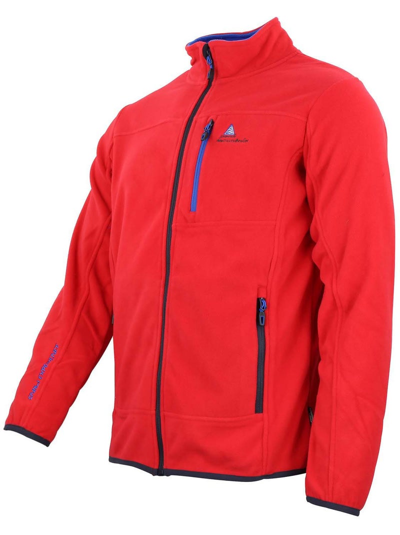 Blouson polaire   CALON - PEAK MOUNTAIN Rouge - Kiabi