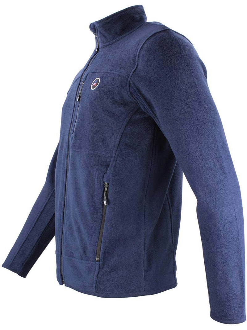 Blouson polaire   CALONOR - PEAK MOUNTAIN Bleu marine - Kiabi