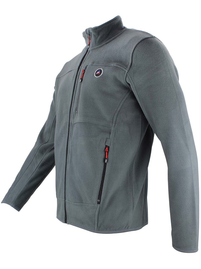 Blouson polaire   CALONOR - PEAK MOUNTAIN Gris - Kiabi