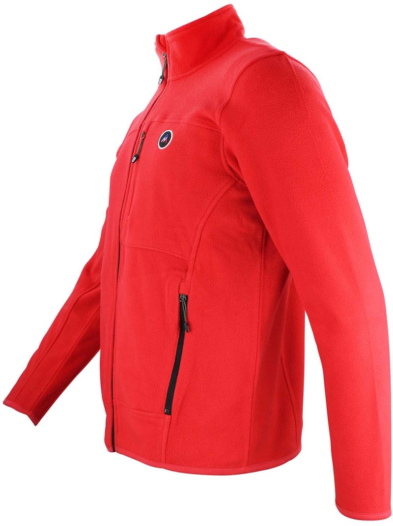 Blouson polaire   CALONOR - PEAK MOUNTAIN Rouge - Kiabi