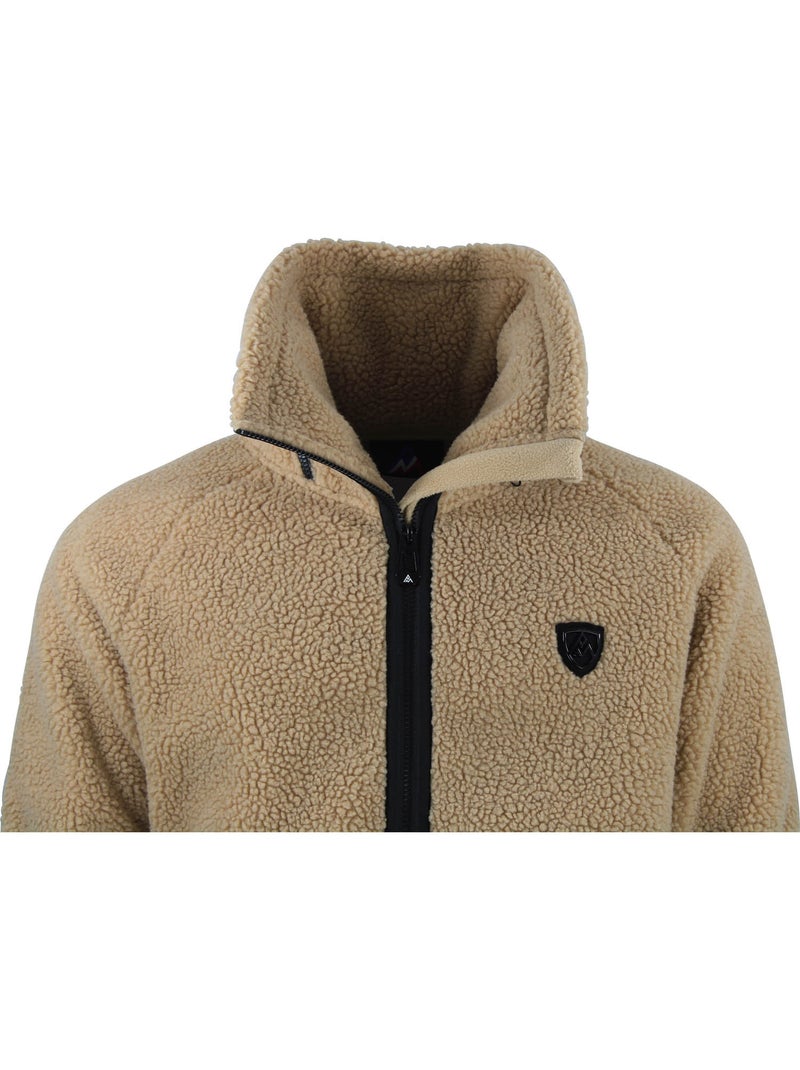 Blouson polaire CAMAY - PEAK MOUNTAIN Beige - Kiabi