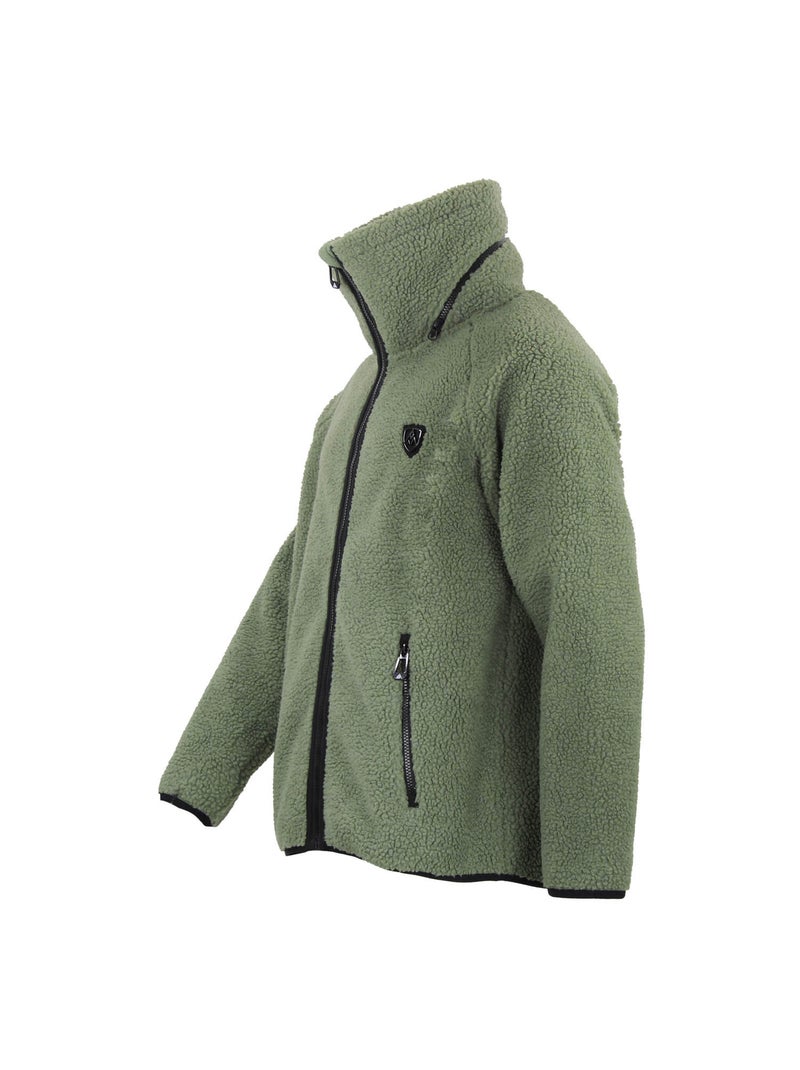 Blouson polaire CAMAY - PEAK MOUNTAIN Kaki - Kiabi