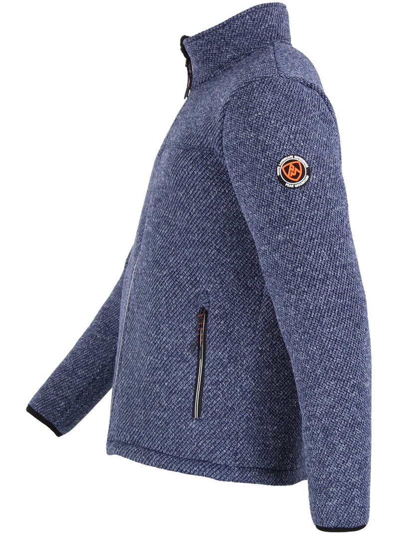 Blouson polaire camera   - peak mountain Bleu marine - Kiabi