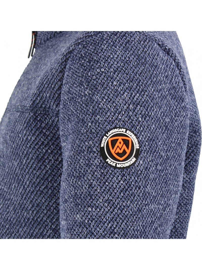 Blouson polaire camera   - peak mountain Bleu marine - Kiabi