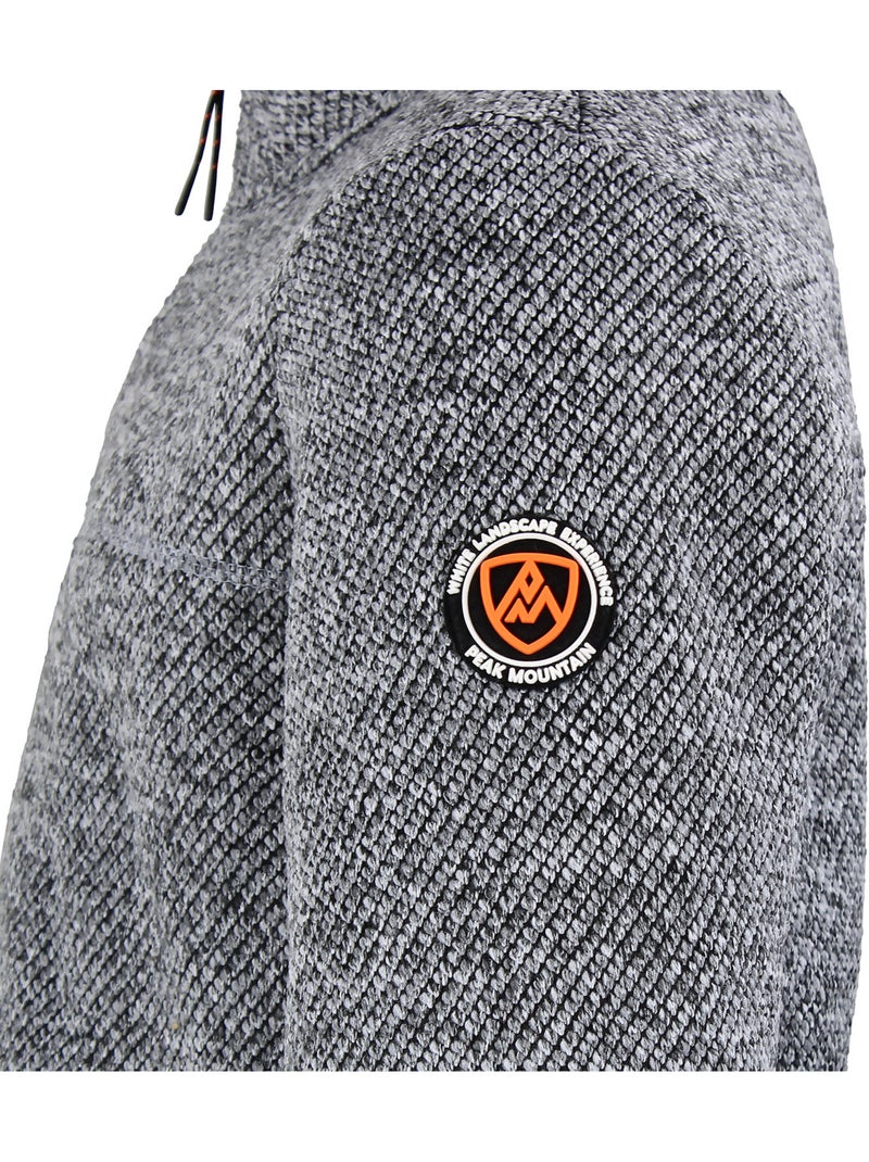 Blouson polaire camera   - peak mountain Gris - Kiabi
