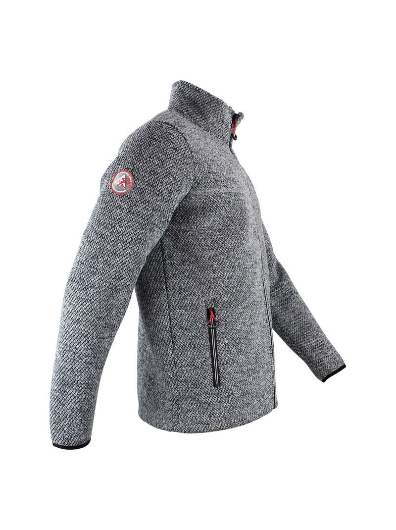 Blouson polaire   CAMERON - PEAK MOUNTAIN Gris - Kiabi