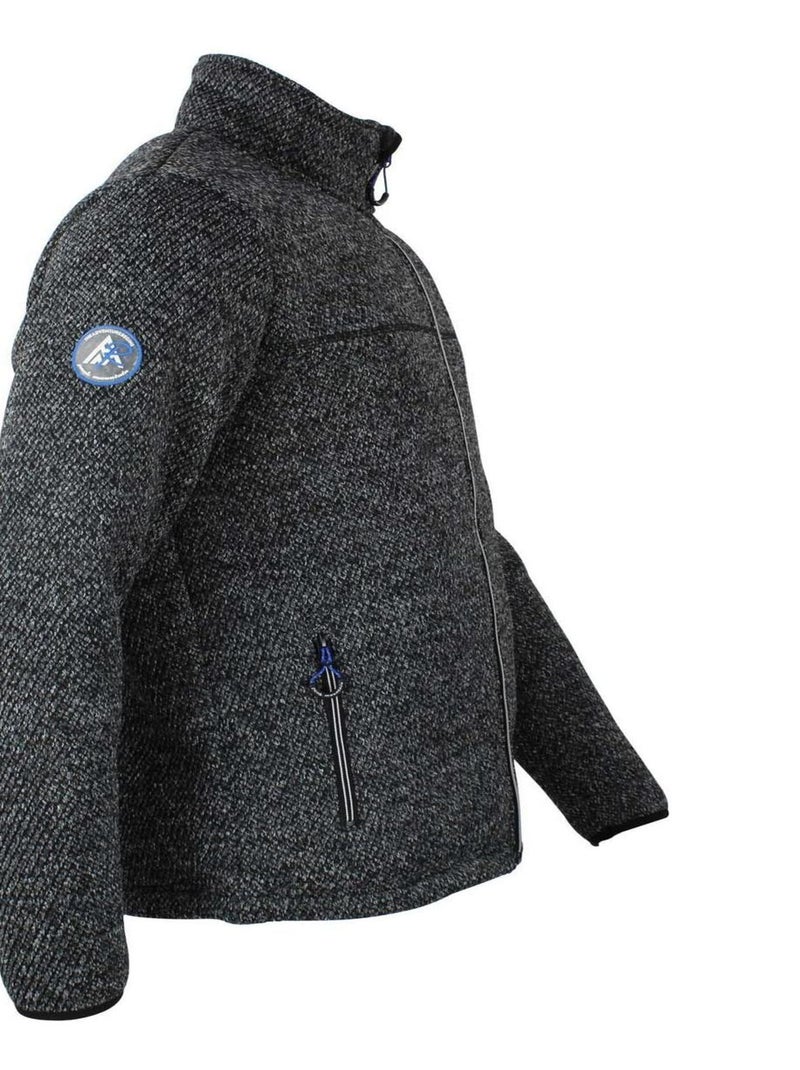 Blouson polaire   CAMERON - PEAK MOUNTAIN Noir Noir - Kiabi