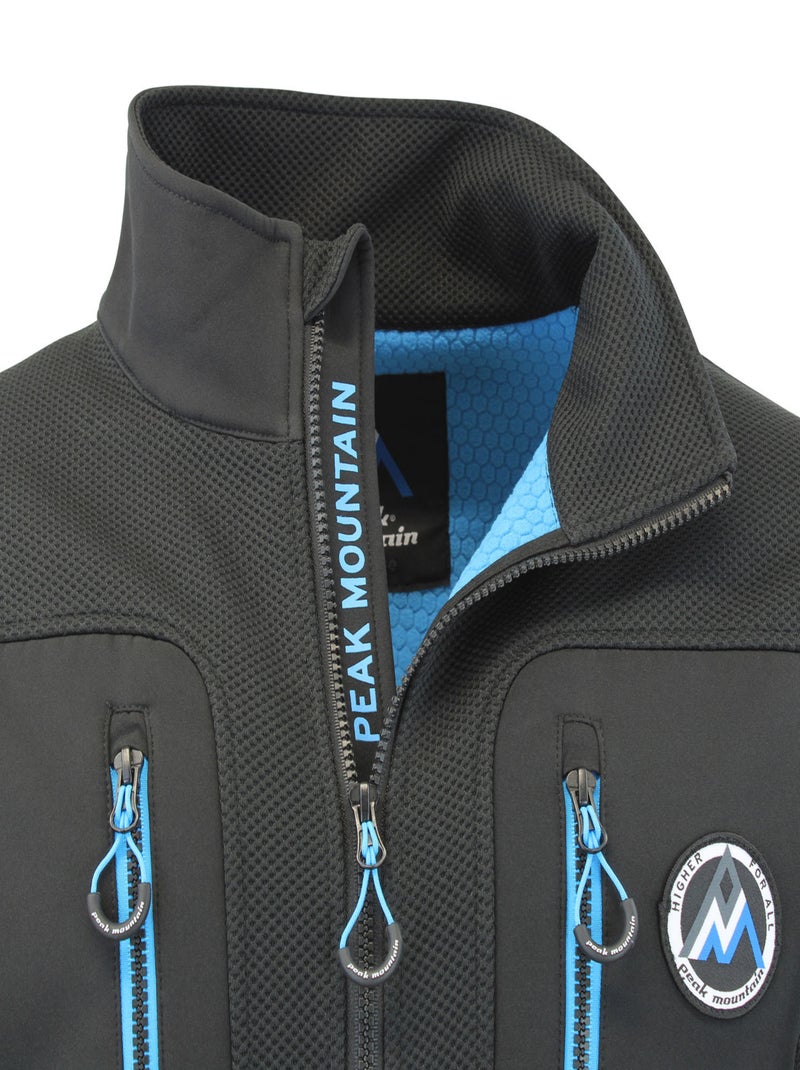 Blouson polaire   CANDY - PEAK MOUNTAIN Noir Bleu - Kiabi