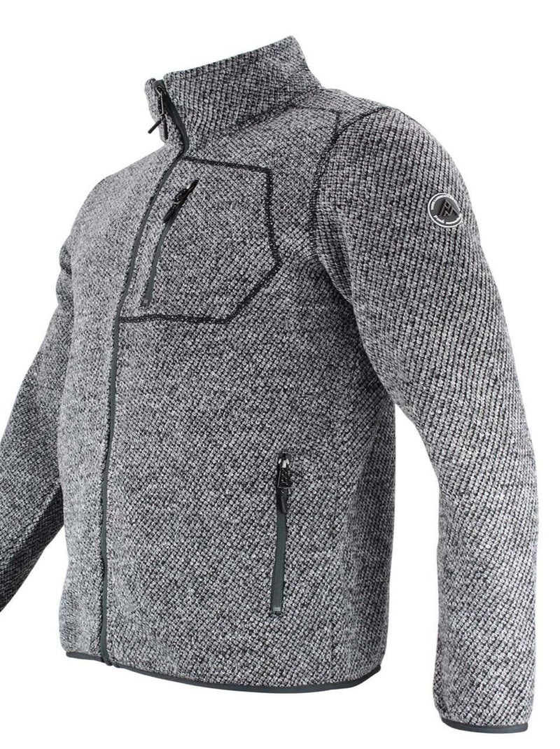 Blouson polaire   CAPINO - PEAK MOUNTAIN Gris - Kiabi