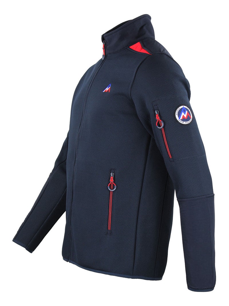 Blouson polaire   CAPRON - PEAK MOUNTAIN Bleu marine - Kiabi