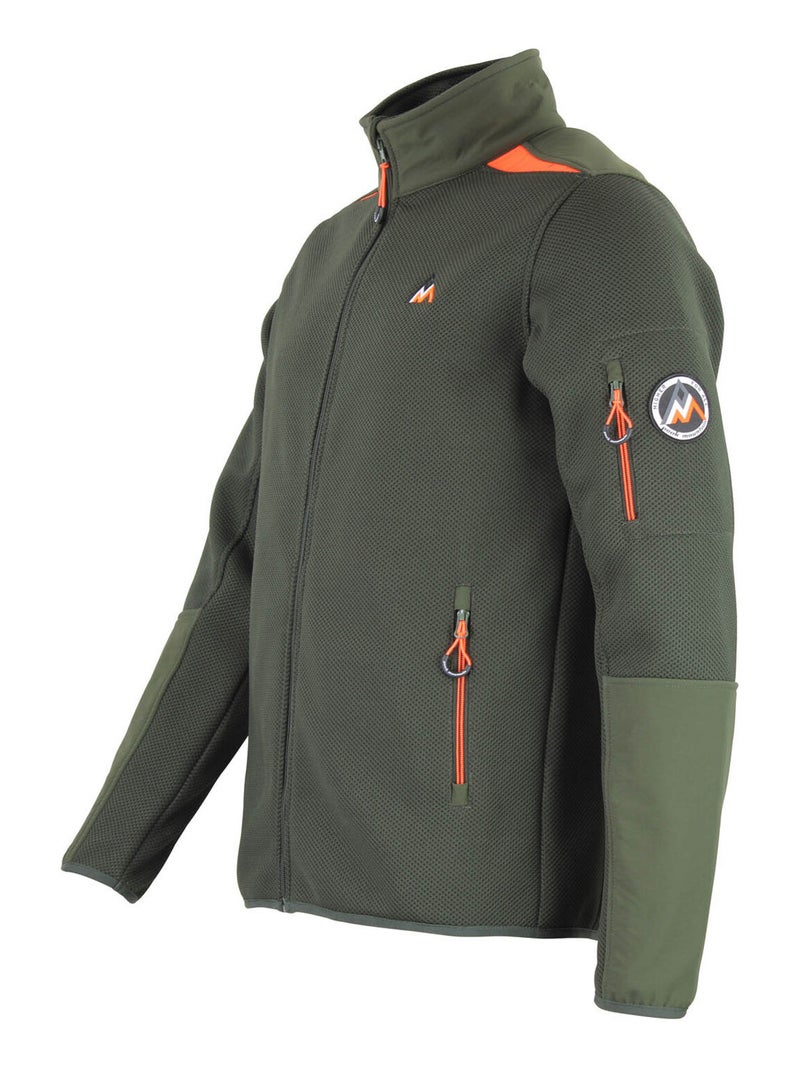 Blouson polaire   CAPRON - PEAK MOUNTAIN Kaki - Kiabi