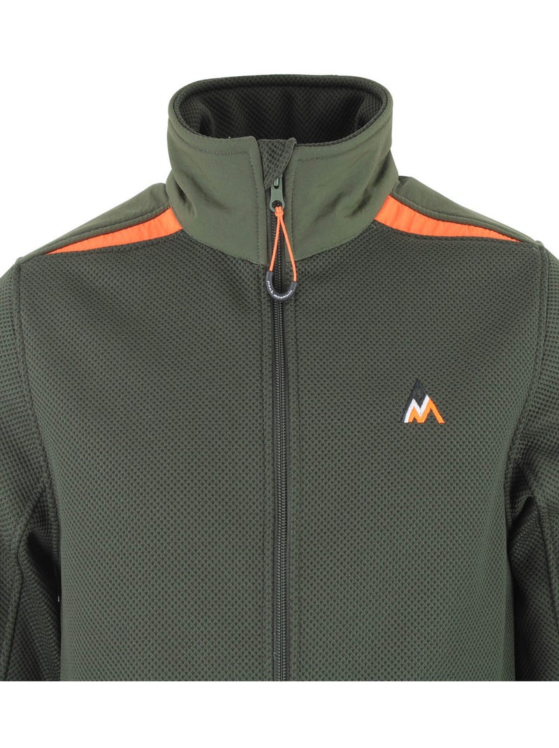 Blouson polaire   CAPRON - PEAK MOUNTAIN Kaki - Kiabi